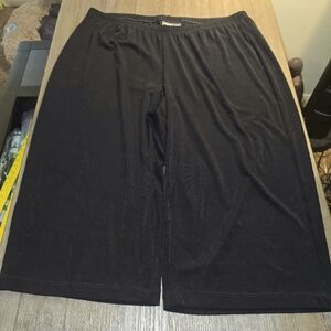 Chicos Travelers Sz. 1xl Black Wide Leg Pants